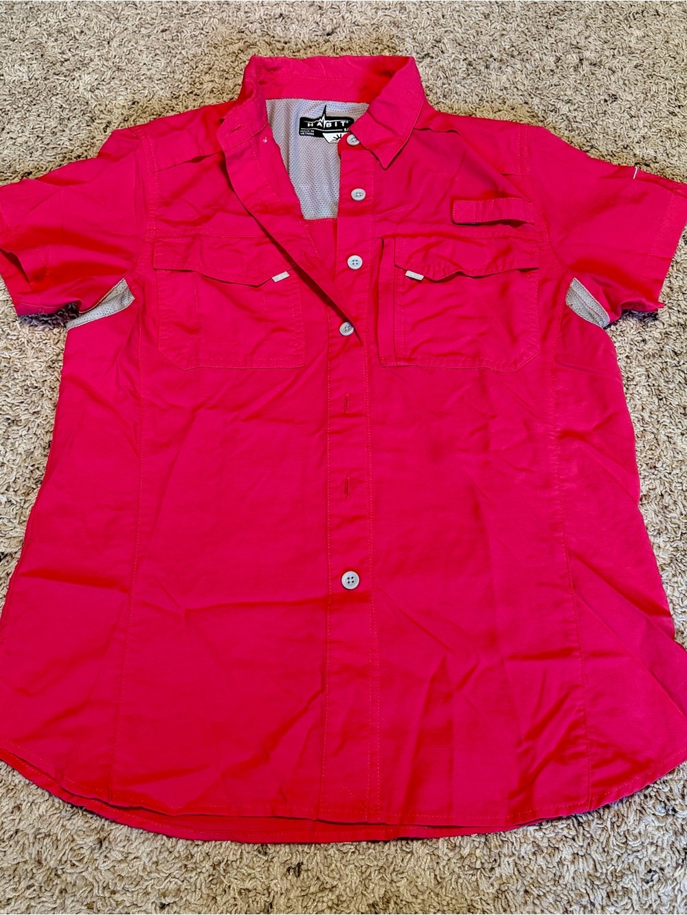 HABIT Women’s Small/Petite Pink Fishing Shirt UPF 30+